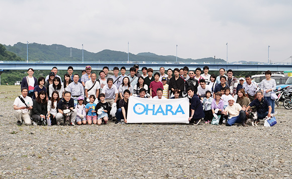 Participating in the Sagami River Cleanup Operation